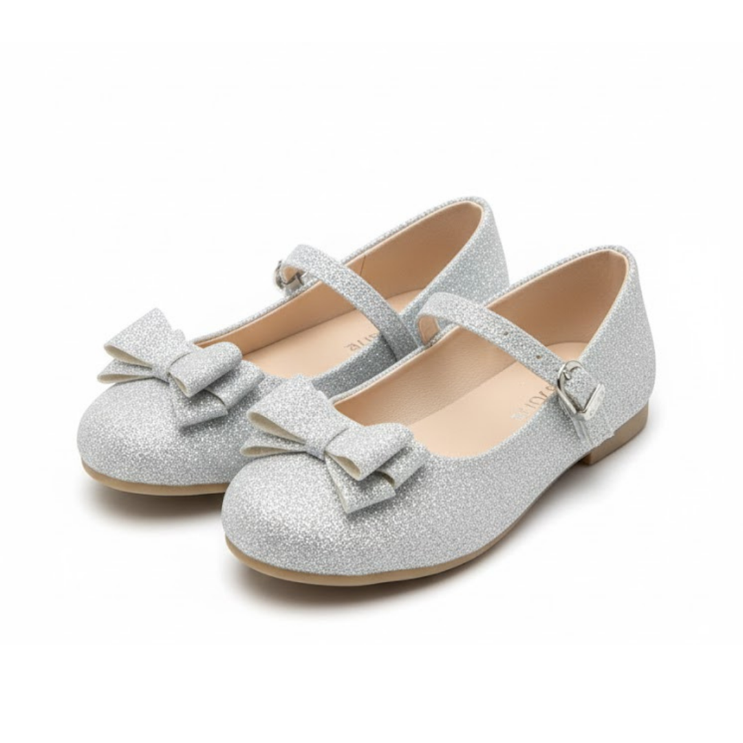 Ballerinas Plateada Escarchada