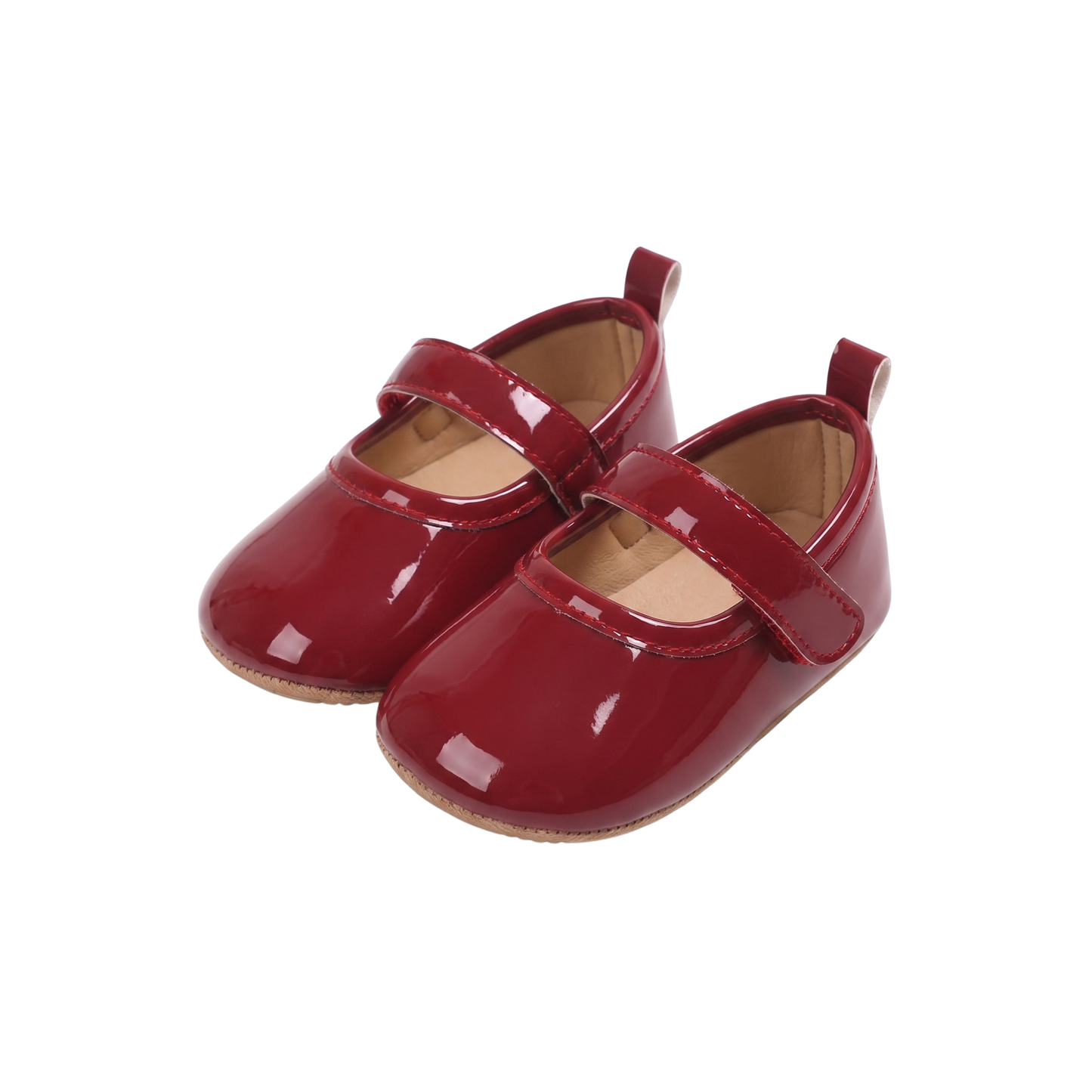 Zapatitos Primeros Pasos Niña – Españoles Guinda Charol