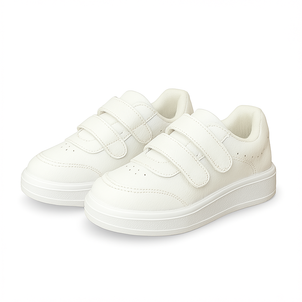Zapatilla Blanca Escolar Double - Unisex
