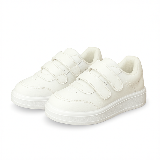 Zapatilla Blanca Escolar Double - Unisex