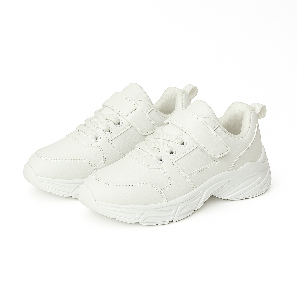 Zapatilla Blanca Escolar Dualfit - Unisex