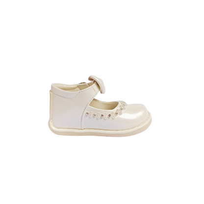 Zapato Pibe Charol Crema