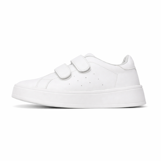 Zapatilla Blanca Doble Velcro Classic