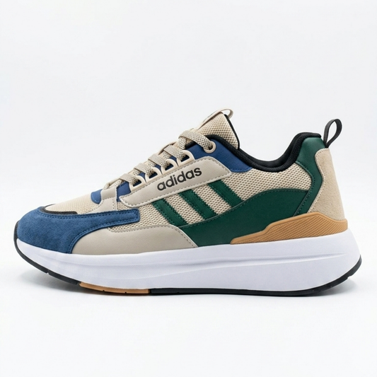 Zapatillas Outdoor Casual - Beige/Navy/Green (Mod. 128)