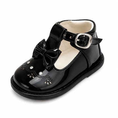 Pibe Pre Walker de Charol - Negro