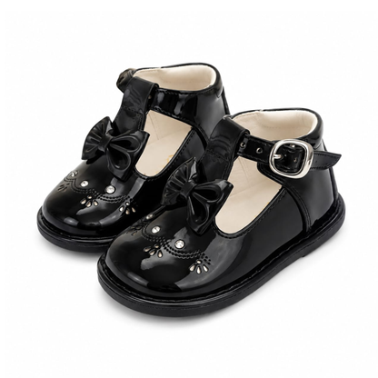 Pibe Pre Walker de Charol - Negro