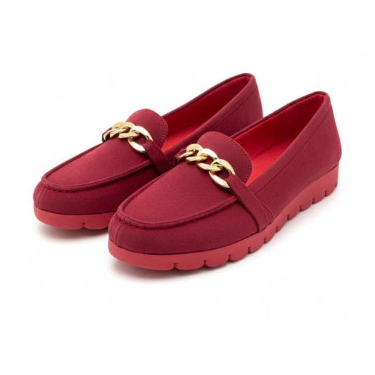 Mocasines Rojo Cadena