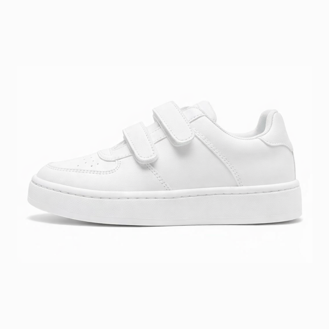 Zapatilla Blanca Doble Velcro
