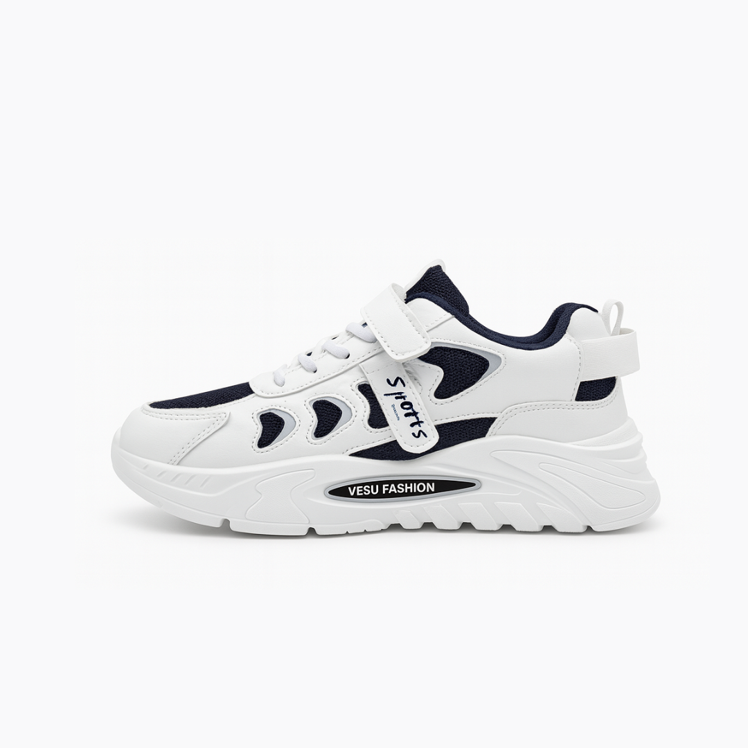 Zapatillas urbana blancas con negro dama