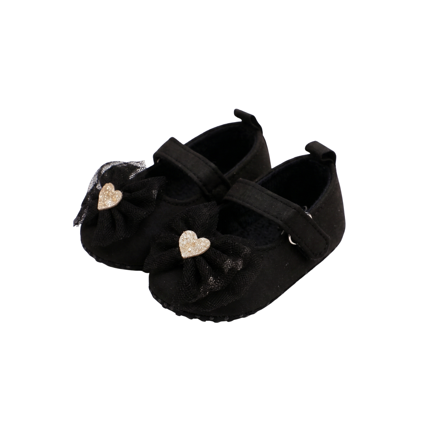 Zapatitos Primeros Pasos Niña – Españoles Negro Corazón