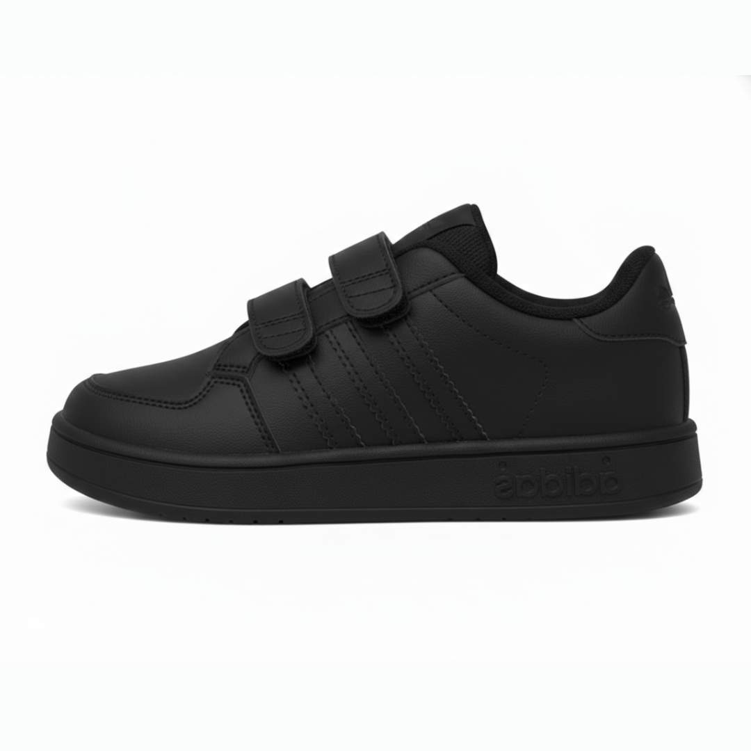 Zapatilla Negra Doble Velcro