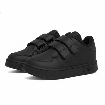 Zapatilla Negra Doble Velcro