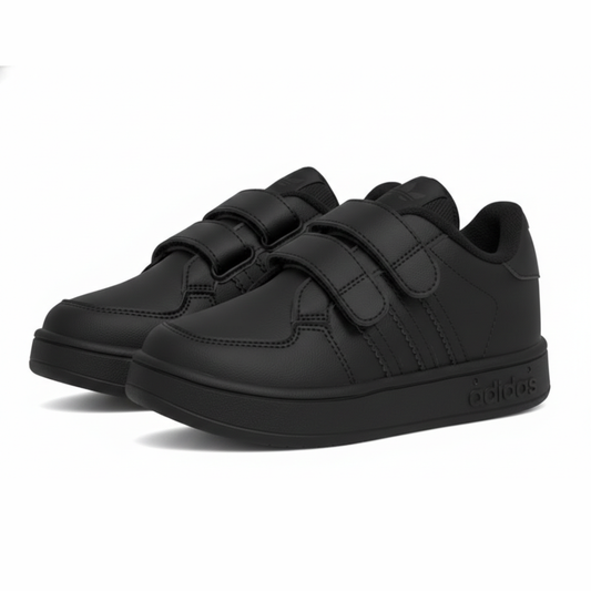 Zapatilla Negra Doble Velcro