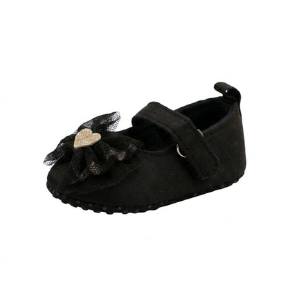 Zapatitos Primeros Pasos Niña – Españoles Negro Corazón