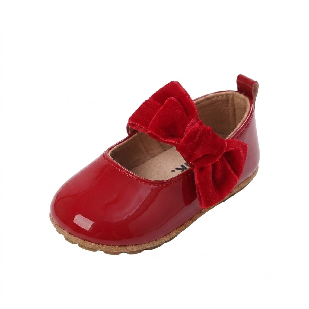 Zapatitos Primeros Pasos Niña – Españoles Rojo Charol